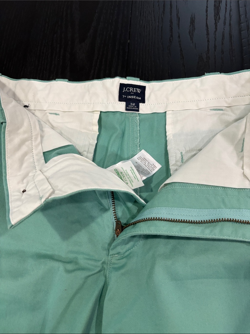 J. Crew Mint Green Men’s Short, 7”